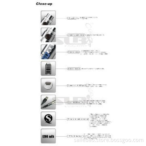 2013 new vision rechargeable ego-v v2  battery with LED display